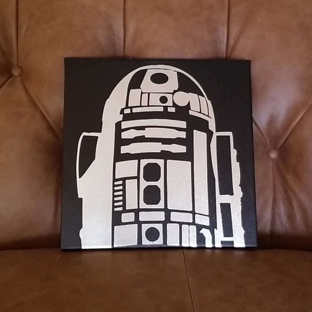 EUC- Star Wars Canvas R2-D2 Print